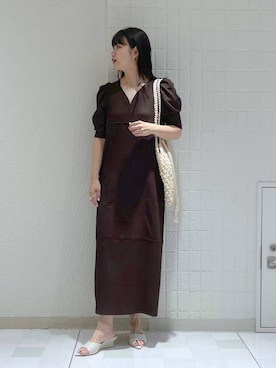 「e/rm」｜「アイテム（ワンピース/ドレス）」を使った、yoshiさん（レディース・164cm）の春コーディネート
