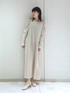 「e/rm」｜「アイテム（ワンピース/ドレス）」を使った、yoshiさん（レディース・164cm）の春コーディネート