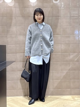 「アイテム（シャツワンピース）」を使った、yoshiさん（レディース・164cm）の秋コーディネート