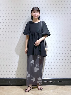 「ラタンバッグ」｜yoshiさん（レディース・164cm）の夏コーディネート