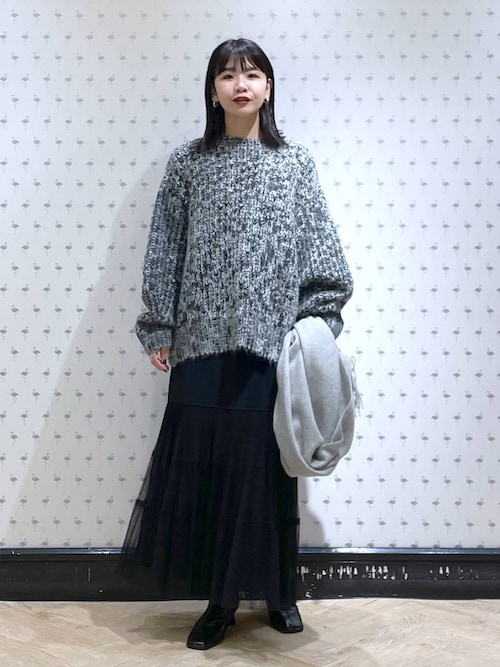 セール】【セットアップ対応】3GアルパカMIXプルオーバー_長袖（ニット