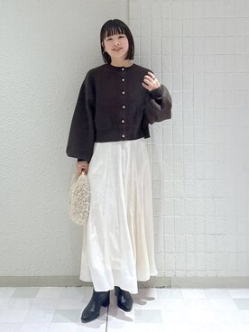 「A part by（アパートバイ）のアイテム（ブーツ）」を使った、yoshiさん（レディース・164cm）の冬コーディネート