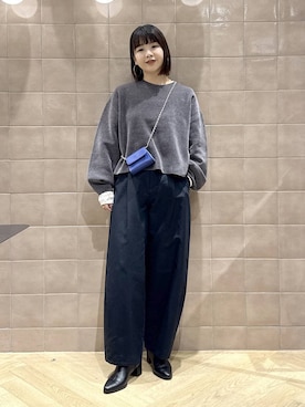 「アイテム（チノパンツ）」を使った、yoshiさん（レディース・164cm）の秋コーディネート