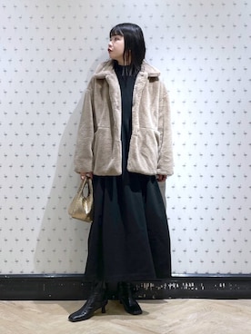 「e/rm」｜「アイテム（ジャケット/アウター）」を使った、yoshiさん（レディース・164cm）の冬コーディネート