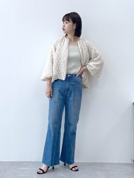 「アパートバイローリーズ」｜「アイテム（ブルゾン）」を使った、yoshiさん（レディース・164cm）の夏コーディネート