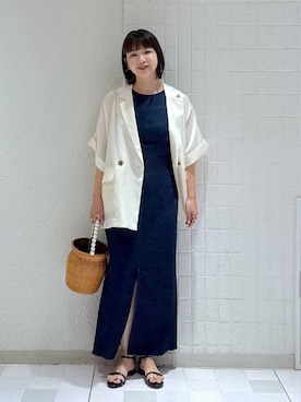 「アイテム（ワンピース）」を使った、yoshiさん（レディース・164cm・30代）の夏コーディネート