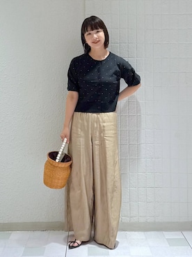 「アイテム（カーディガン/ボレロ）」を使った、yoshiさん（レディース・164cm・30代）の夏コーディネート