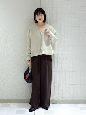 「アイテム（ブラジャー）」を使った、yoshiさん（レディース・164cm）の秋コーディネート