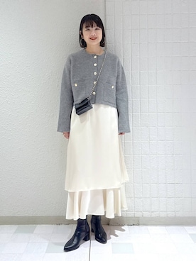 「アイテム（ワンピース/ドレス）」を使った、yoshiさん（レディース・164cm・30代）の秋コーディネート