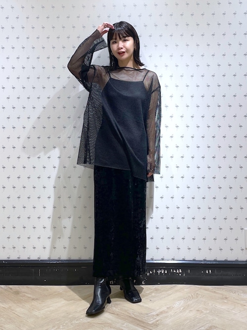 セール】メッシュプルオーバー_長袖（Tシャツ/カットソー）｜A