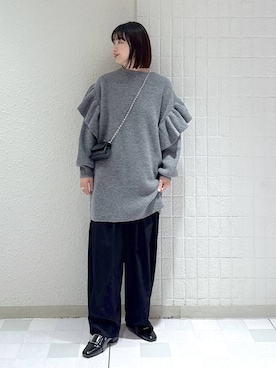 「アイテム（ワンピース/ドレス）」を使った、yoshiさん（レディース・164cm・30代）の冬コーディネート