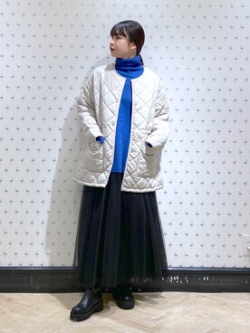 「A part by（アパートバイ）のアイテム（ダウンジャケット/コート）」を使った、yoshiさん（レディース・164cm）の秋コーディネート