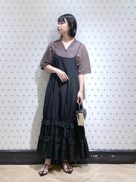 「ラタンバッグ」｜yoshiさん（レディース・164cm）の夏コーディネート