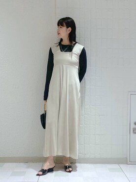 「e/rm」｜「アイテム（ワンピース/ドレス）」を使った、yoshiさん（レディース・164cm）の春コーディネート