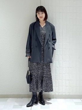 「アイテム（ワンピース/ドレス）」を使った、yoshiさん（レディース・164cm・30代）の秋コーディネート