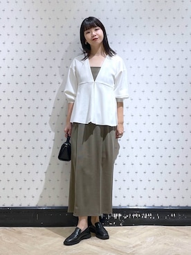 「e/rm」｜「アイテム（ワンピース/ドレス）」を使った、yoshiさん（レディース・164cm）の冬コーディネート