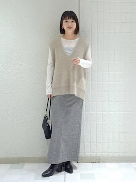 「アイテム（ブーツ）」を使った、yoshiさん（レディース・164cm・30代）の秋コーディネート