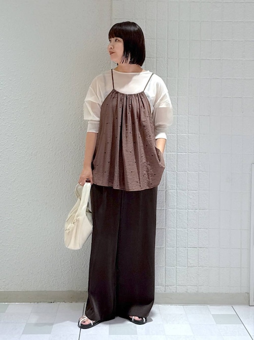 チュールパフプルオーバー_半袖