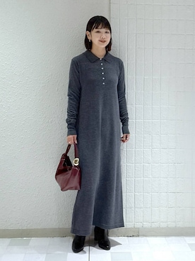 「アイテム（ワンピース）」を使った、yoshiさん（レディース・164cm・30代）の秋コーディネート