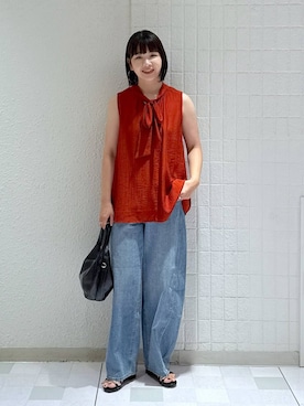 「アイテム（サンダル）」を使った、yoshiさん（レディース・164cm・30代）の夏コーディネート
