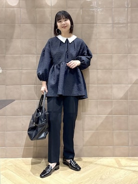 「アイテム（パンツドレス）」を使った、yoshiさん（レディース・164cm）の冬コーディネート