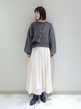 「A part by（アパートバイ）のアイテム（ブーツ）」を使った、yoshiさん（レディース・164cm）の冬コーディネート