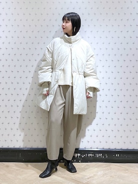 「A part by（アパートバイ）のアイテム（ダウンジャケット/コート）」を使った、yoshiさん（レディース・164cm）の秋コーディネート