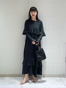 「e/rm」｜「アイテム（ワンピース/ドレス）」を使った、yoshiさん（レディース・164cm）の春コーディネート