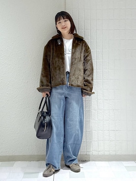 「アイテム（その他アウター）」を使った、yoshiさん（レディース・164cm・30代）の秋コーディネート