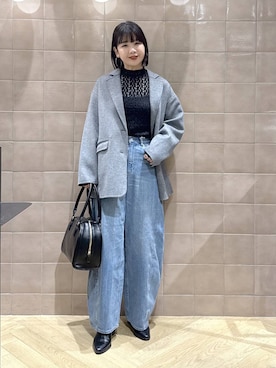 「アイテム（テーラードジャケット）」を使った、yoshiさん（レディース・164cm・30代）の秋コーディネート