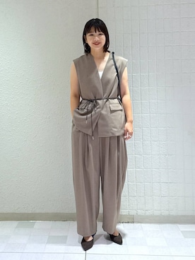 「アイテム（ブラジャー）」を使った、yoshiさん（レディース・164cm）の秋コーディネート