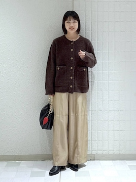 「アイテム（キーホルダー）」を使った、yoshiさん（レディース・164cm・30代）の秋コーディネート