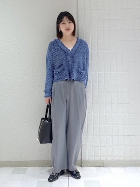 「A part by（アパートバイ）のチュールタンク（タンクトップ、ホワイト系）」を使った、yoshiさん（レディース・164cm）の春コーディネート