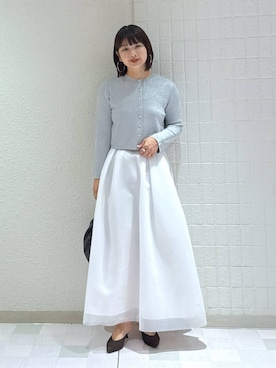 「アイテム（カーディガン/ボレロ）」を使った、yoshiさん（レディース・164cm・30代）の夏コーディネート