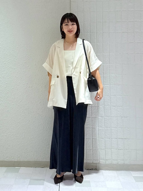 セール】アセテートリネン半袖ジャケット（テーラードジャケット）｜A