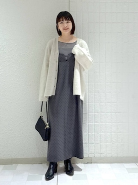 「アイテム（ワンピース）」を使った、yoshiさん（レディース・164cm・30代）の秋コーディネート