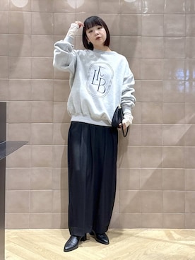 「アイテム（スウェット）」を使った、yoshiさん（レディース・164cm・30代）の秋コーディネート