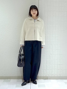 「アイテム（ブルゾン）」を使った、yoshiさん（レディース・164cm・30代）の秋コーディネート