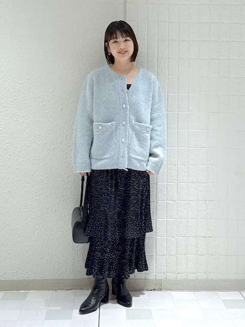 アルバローザ キャミソール 青 Auntie Rosa｜アンティローザの