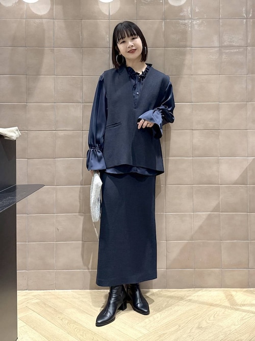 セレモニー】ツイードライクセットアップ（ワンピース）｜A part by