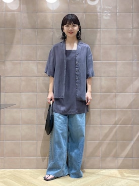 「muleboy（ミュールボーイ）のアイテム」を使った、yoshiさん（レディース・164cm）の夏コーディネート