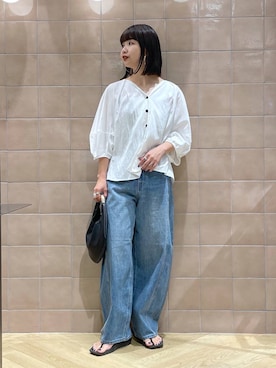 「muleboy（ミュールボーイ）のアイテム」を使った、yoshiさん（レディース・164cm）の夏コーディネート