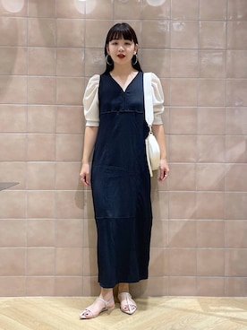 「e/rm」｜「アイテム（ワンピース/ドレス）」を使った、yoshiさん（レディース・164cm）の夏コーディネート