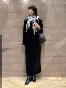 「アイテム（ワンピース/ドレス）」を使った、yoshiさん（レディース・164cm・30代）の秋コーディネート