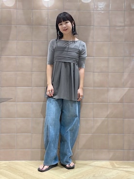「アイテム（キャミソール）」を使った、yoshiさん（レディース・164cm・30代）の夏コーディネート