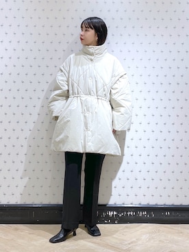 「A part by（アパートバイ）のアイテム（ダウンジャケット/コート）」を使った、yoshiさん（レディース・164cm）の秋コーディネート