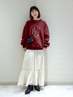 「A part by（アパートバイ）のアイテム（スウェット）」を使った、yoshiさん（レディース・164cm）の秋コーディネート