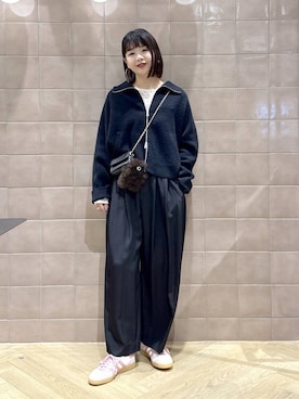 「アイテム（キーホルダー）」を使った、yoshiさん（レディース・164cm）の秋コーディネート
