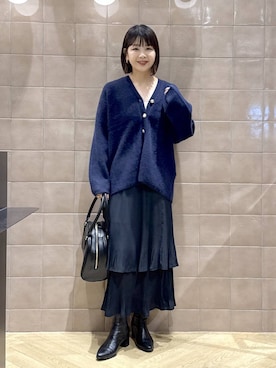 「アイテム（アンダーウェア）」を使った、yoshiさん（レディース・164cm）の秋コーディネート