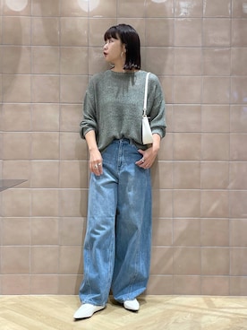 「A part by（アパートバイ）の【2WAY】フトベルトショルダーバッグ（ショルダーバッグ）」を使った、yoshiさん（レディース・164cm）の夏コーディネート